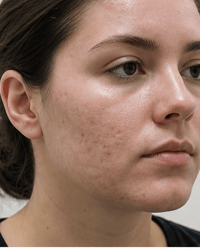 Medical Extraction Facial: before