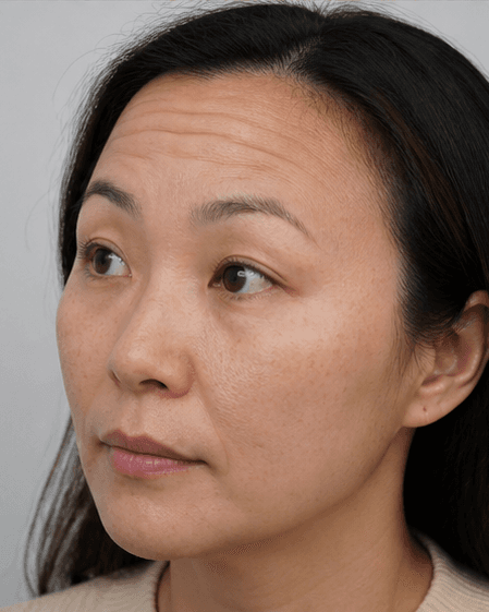 Forehead Lines: before