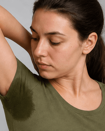 Underarm Sweat Treatment: before