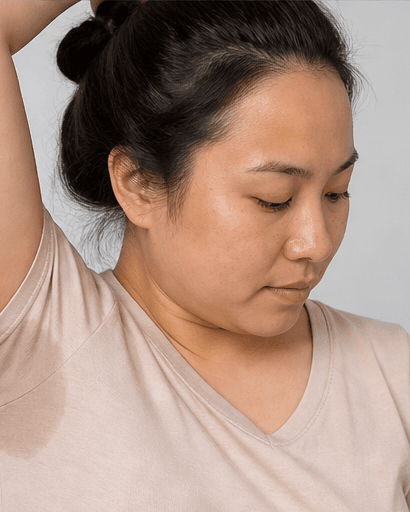 Underarm Sweat Treatment: before