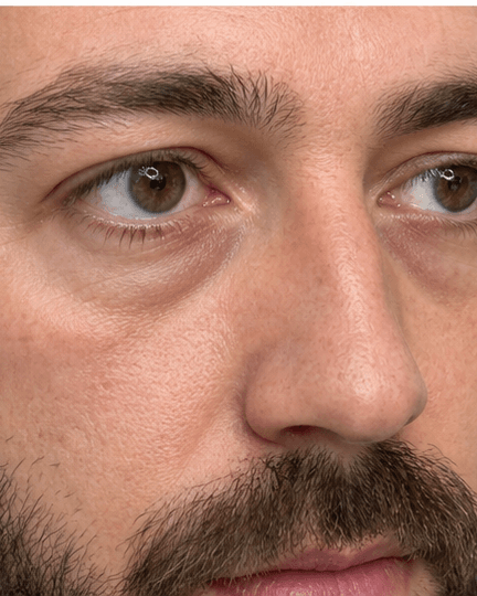 Under-Eye Brightening: before