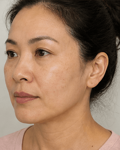 Cheekbone Definition: after