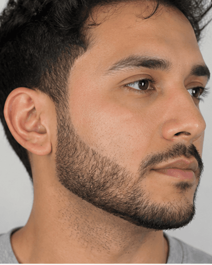 Beard Line Shaping: after