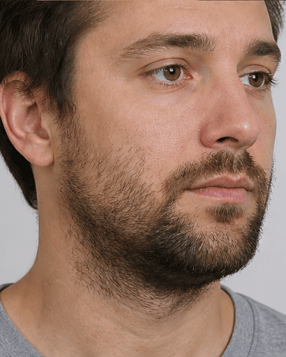 Beard Shaping (Men): before
