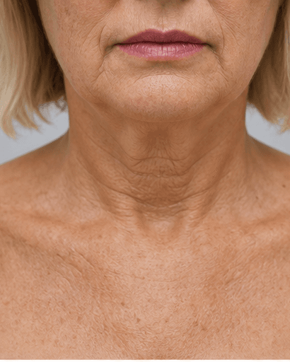 Neck & Décolleté Lift: before