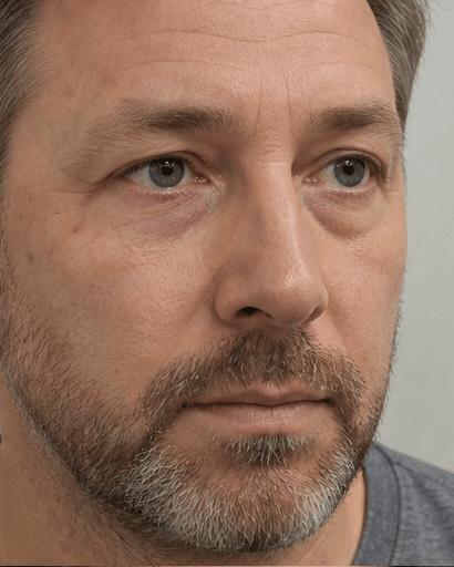 Men's Under-Eye Treatment: after
