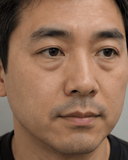 Men's Under-Eye Treatment: before
