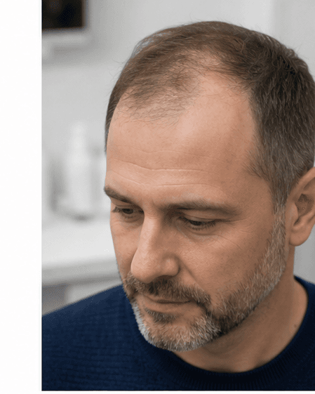 Men's Scalp Treatment: before