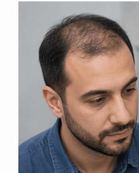 Men's Scalp Treatment: before