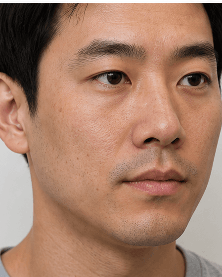 Men's Skin Fundamentals: before