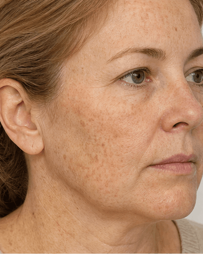 Freckle & Sunspot Clearing: before