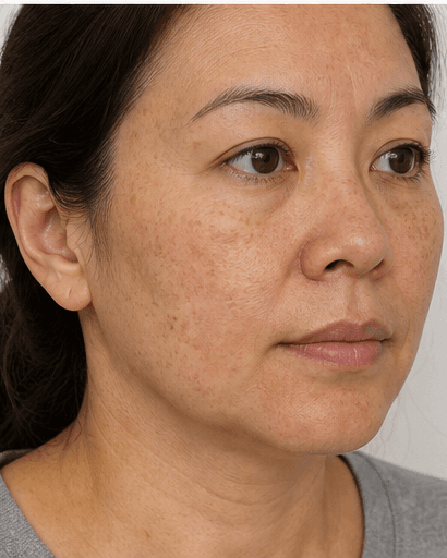 Freckle & Sunspot Clearing: before