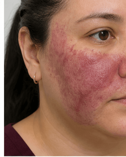 Port Wine Stain Treatment: before
