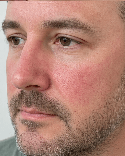 Rosacea Vessel Treatment: before